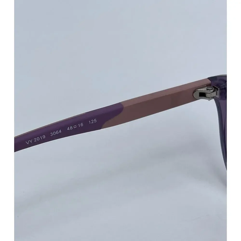 VOGUE Kids VY2019 Sophisticated Transparent Violet Acetate Frame 48 16 125 NEW